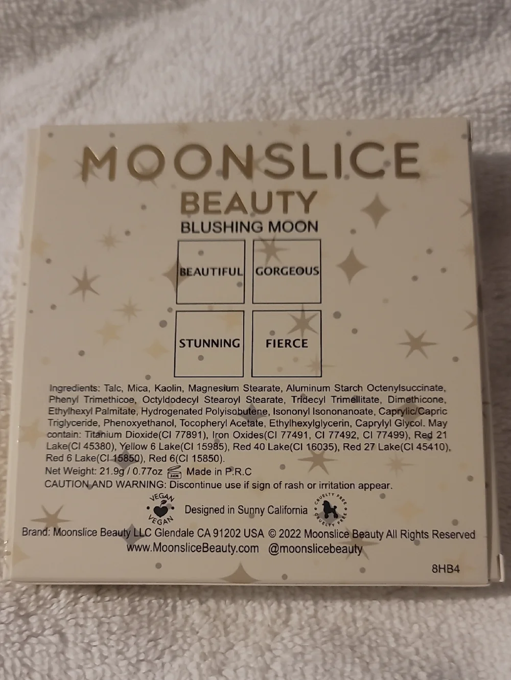 NEW MOONSLICE BEAUTY Blushing Moon Blush Palette‎ Full Size (21.9 g)